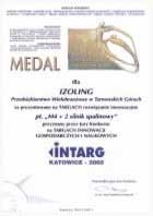 Medal za innowacje na targach INTARG